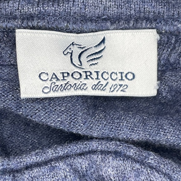 Caporiccio Purple Wool Blend Women Sweater Quarter Zip Size Large 52 Italy - Picture 2 of 11